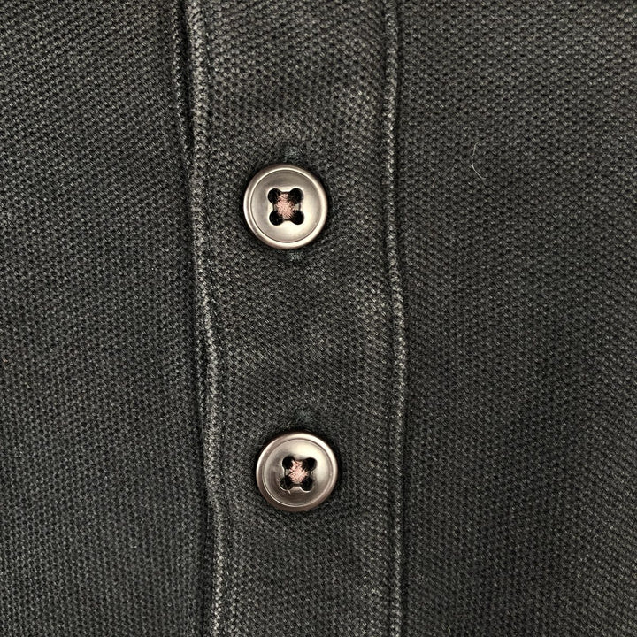 Patagonia Organic Cotton Short-Sleeve Polo Shirt, Men's Size XL (approx.) cotton black type Vintage Second Hand
