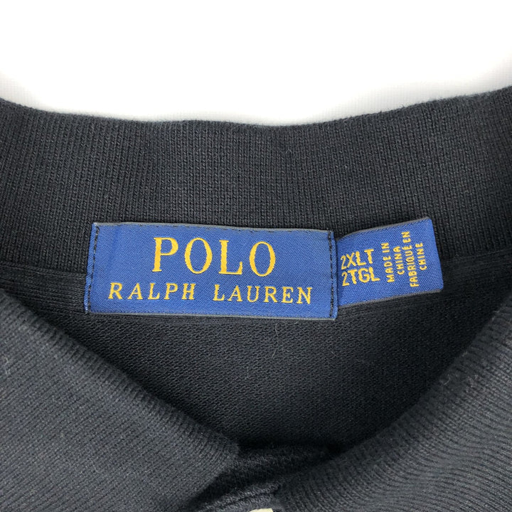 Ralph Lauren POLO RALPH LAUREN Big Pony Short Sleeve Polo Shirt Men's XXL cotton black type Vintage Second Hand
