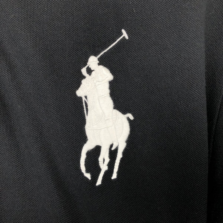 Ralph Lauren POLO RALPH LAUREN Big Pony Short Sleeve Polo Shirt Men's XXL cotton black type Vintage Second Hand
