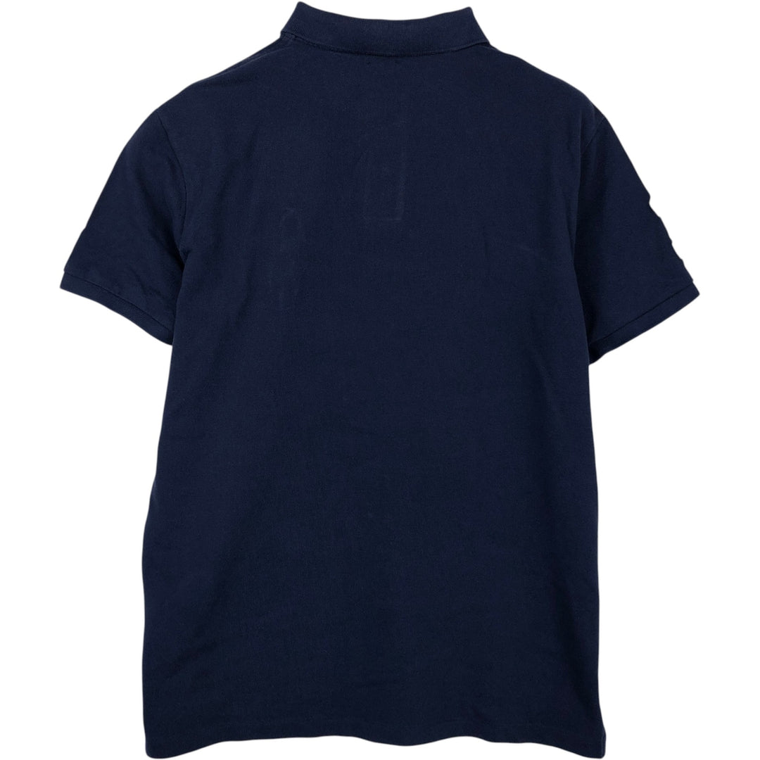 Ralph Lauren POLO RALPH LAUREN CUSTOM SLIM FIT Big Pony Short Sleeve Polo Shirt Men's L cotton navy blue type Vintage Second Hand