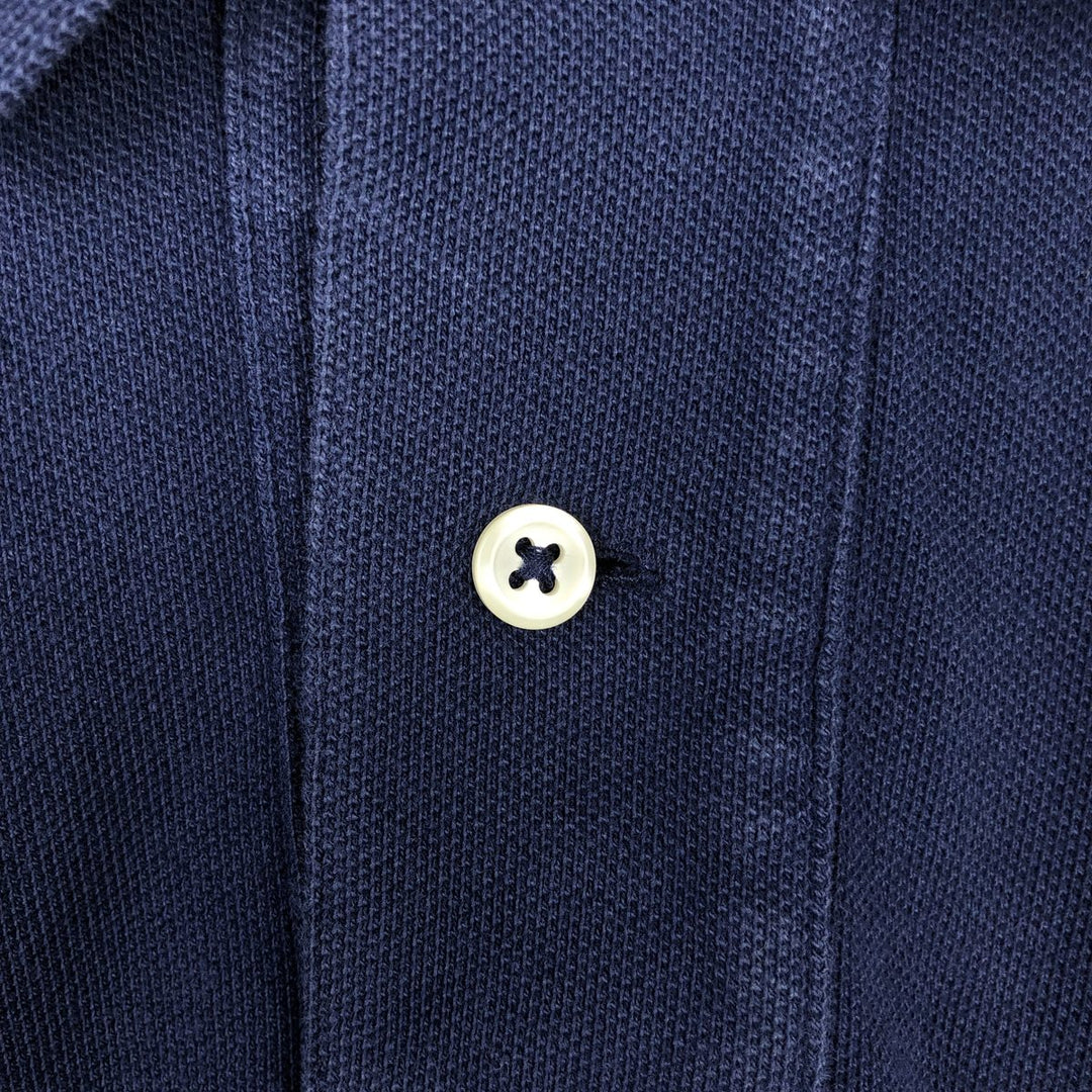 Ralph Lauren POLO RALPH LAUREN CUSTOM SLIM FIT Big Pony Short Sleeve Polo Shirt Men's L cotton navy blue type Vintage Second Hand