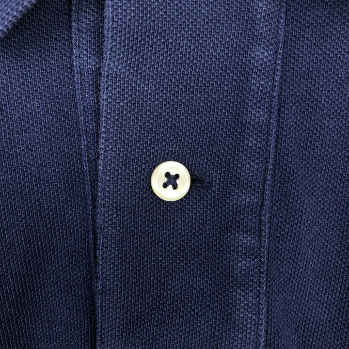 Ralph Lauren POLO RALPH LAUREN CUSTOM SLIM FIT Big Pony Short Sleeve Polo Shirt Men's L cotton navy blue type Vintage Second Hand