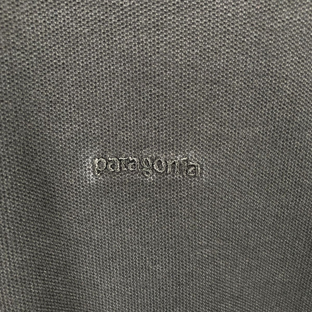 Patagonia Organic Cotton Short-Sleeve Polo Shirt, Men's Size XL (approx.) cotton black type Vintage Second Hand