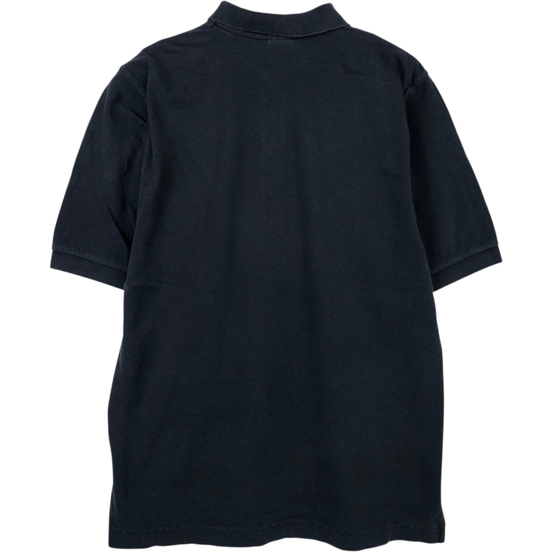 90'S Nike Center Logo Short-Sleeve Polo Shirt, Men's Size M (Equivalent), Vintage cotton black type Vintage Second Hand