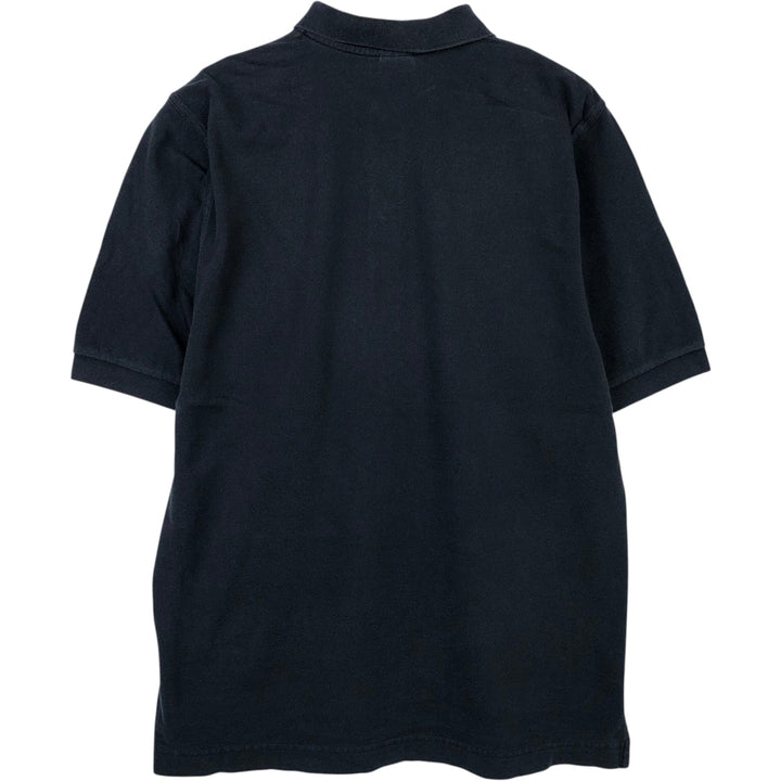 90'S Nike Center Logo Short-Sleeve Polo Shirt, Men's Size M (Equivalent), Vintage cotton black type Vintage Second Hand
