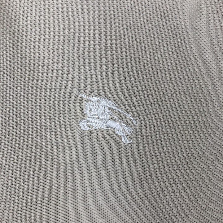 Burberry's London short-sleeved polo shirt, men's size M (approx.) cotton Beige type Vintage Second Hand