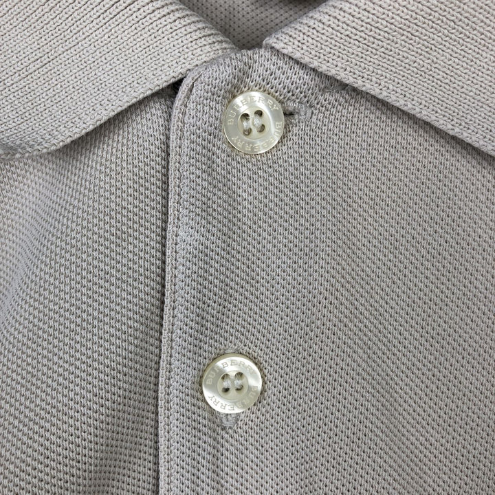 Burberry's London short-sleeved polo shirt, men's size M (approx.) cotton Beige type Vintage Second Hand