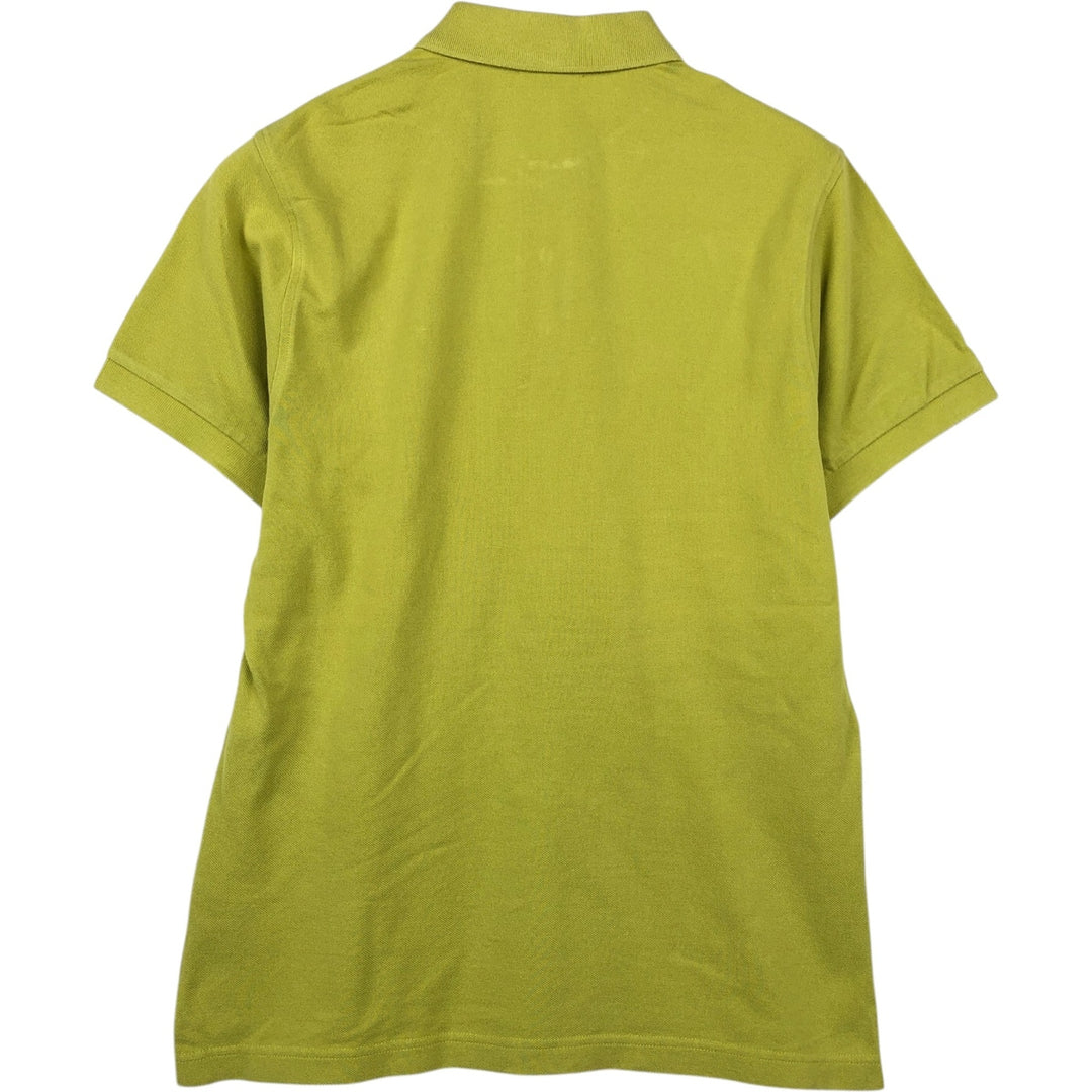 Burberry's London Slim Fit Short-Sleeve Polo Shirt (Men's Size L) cotton yellow type Vintage Second Hand