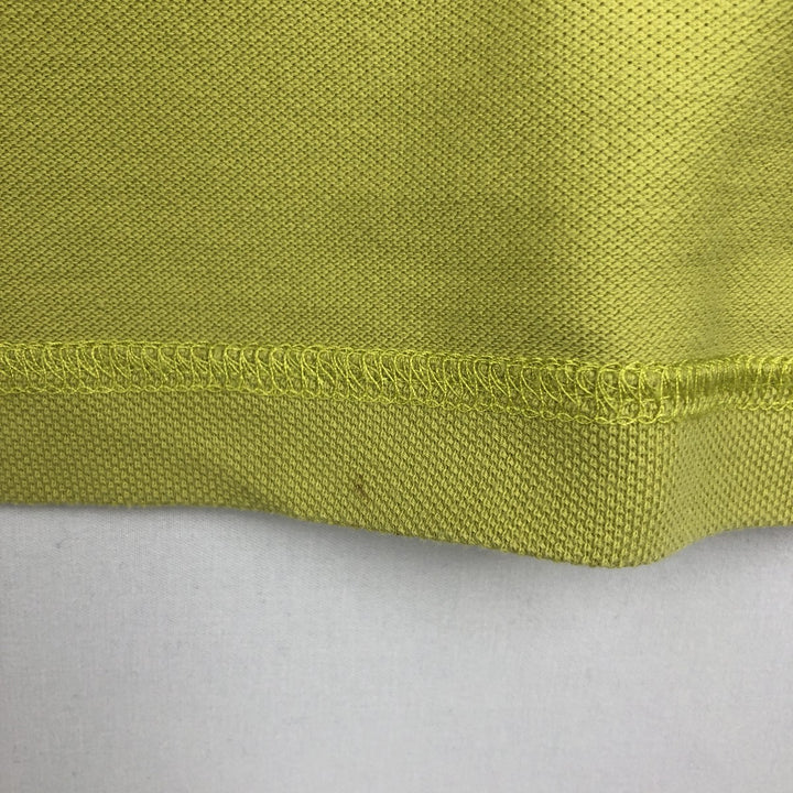 Burberry's London Slim Fit Short-Sleeve Polo Shirt (Men's Size L) cotton yellow type Vintage Second Hand