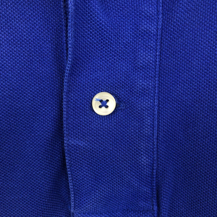 Ralph Lauren POLO RALPH LAUREN CUSTOM SLIM FIT Polo Bear Short-Sleeve Polo Shirt (Men's XL equivalent) cotton blue type Vintage Second Hand