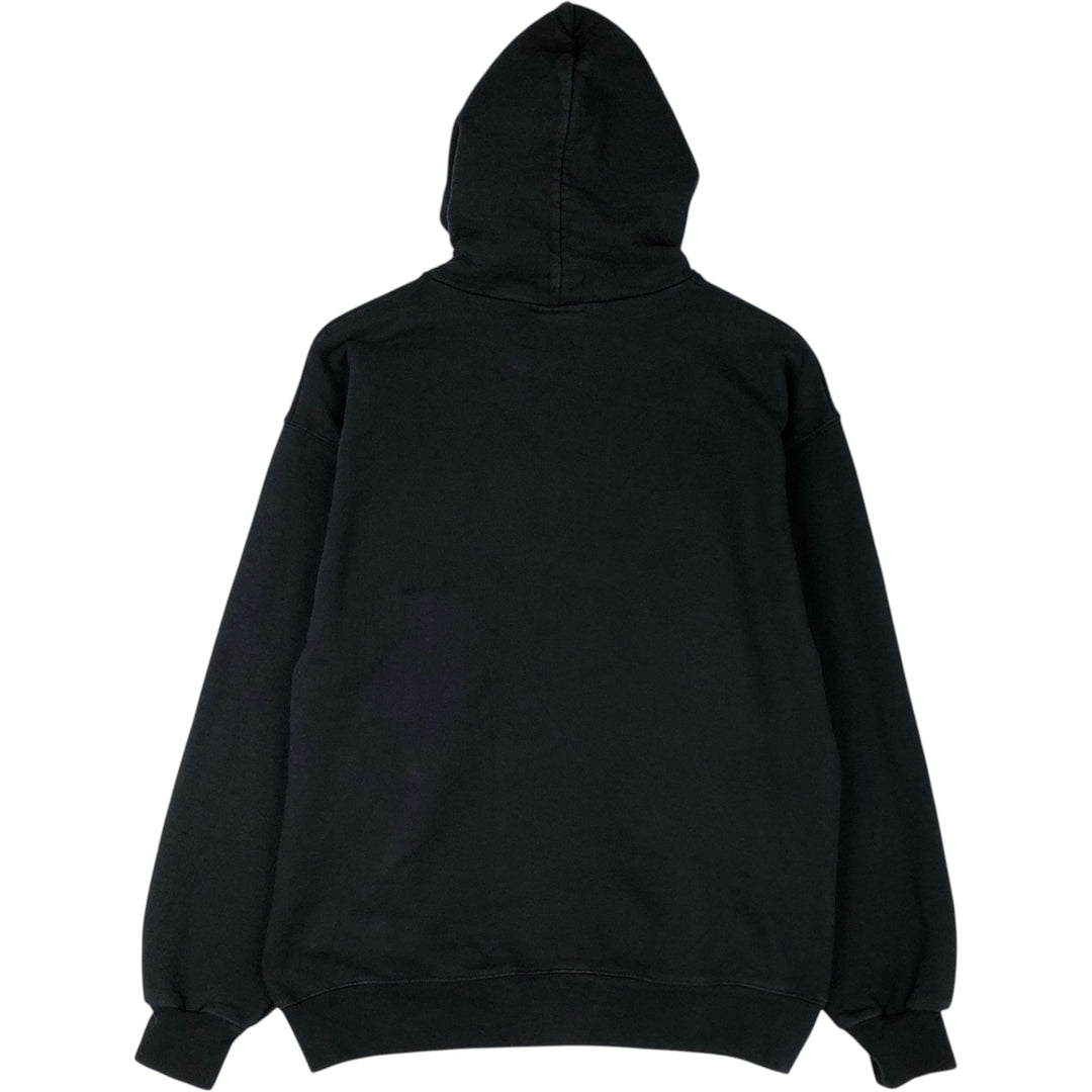 Thrasher Fire Pattern Pullover Hoodie, Men's Size M cotton black type Vintage Second Hand