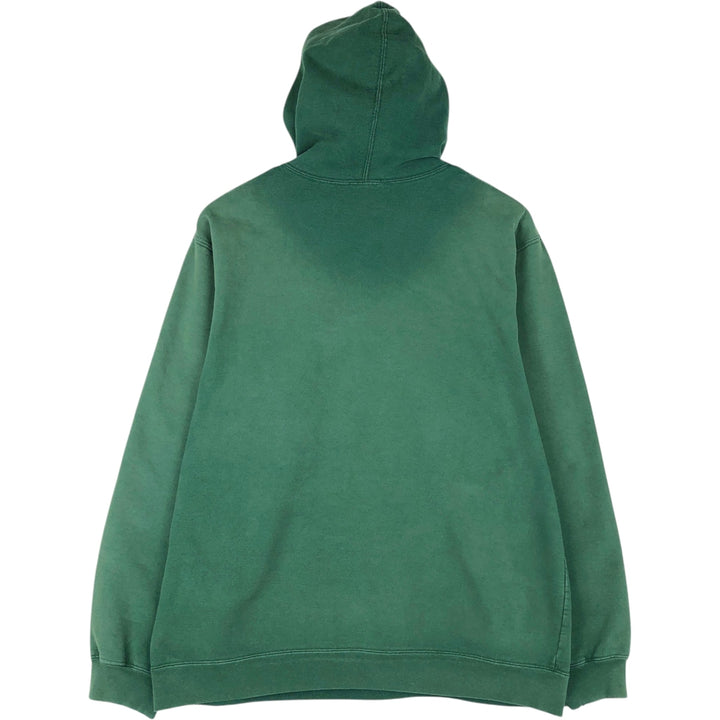 2000'S adidas sweatshirt pullover hoodie, Made in Canada, Men's size M cotton green type Vintage Second Hand
