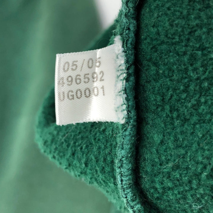 2000'S adidas sweatshirt pullover hoodie, Made in Canada, Men's size M cotton green type Vintage Second Hand