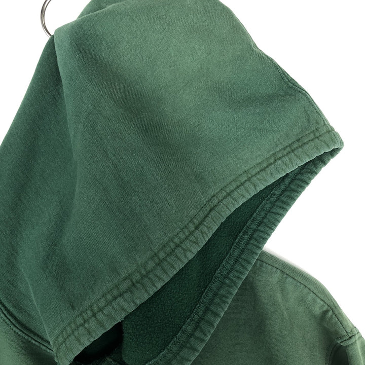 2000'S adidas sweatshirt pullover hoodie, Made in Canada, Men's size M cotton green type Vintage Second Hand