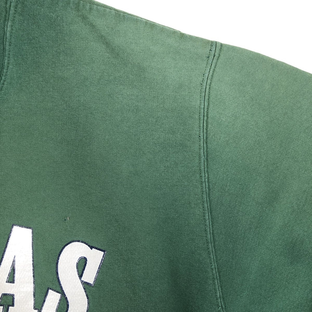 2000'S adidas sweatshirt pullover hoodie, Made in Canada, Men's size M cotton green type Vintage Second Hand