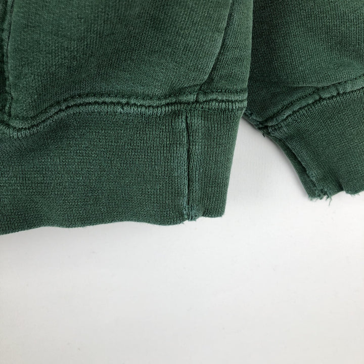 2000'S adidas sweatshirt pullover hoodie, Made in Canada, Men's size M cotton green type Vintage Second Hand