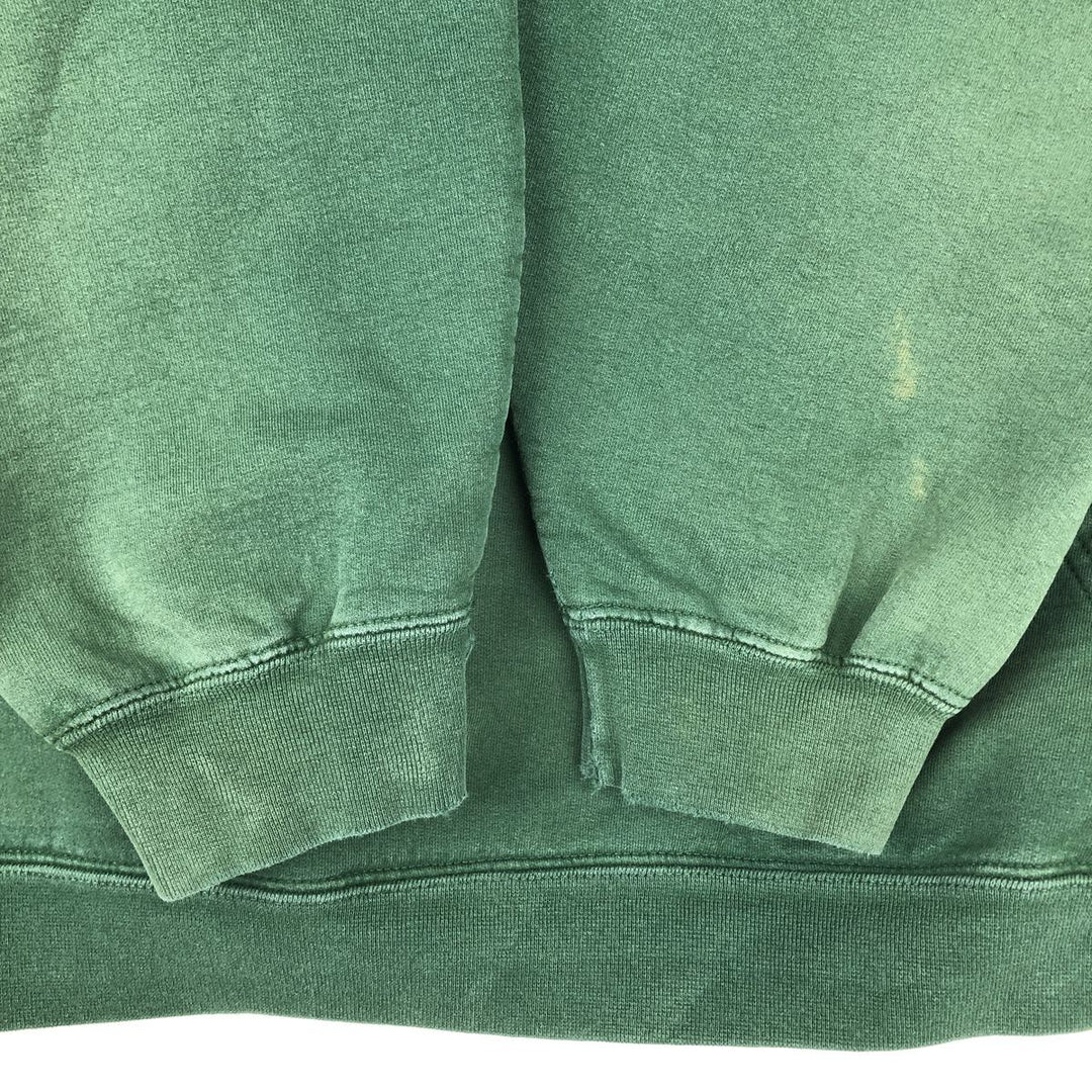 2000'S adidas sweatshirt pullover hoodie, Made in Canada, Men's size M cotton green type Vintage Second Hand