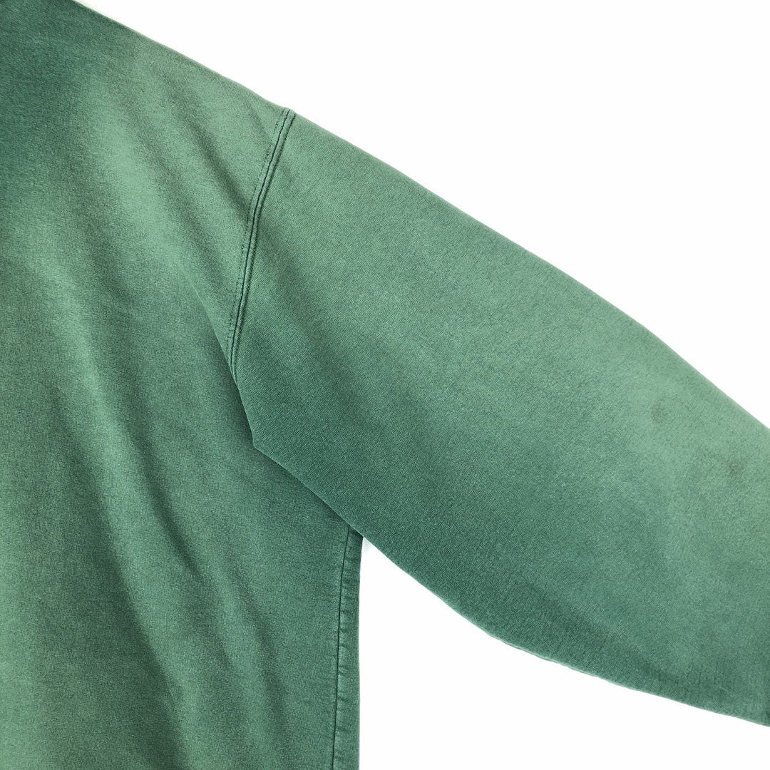 2000'S adidas sweatshirt pullover hoodie, Made in Canada, Men's size M cotton green type Vintage Second Hand