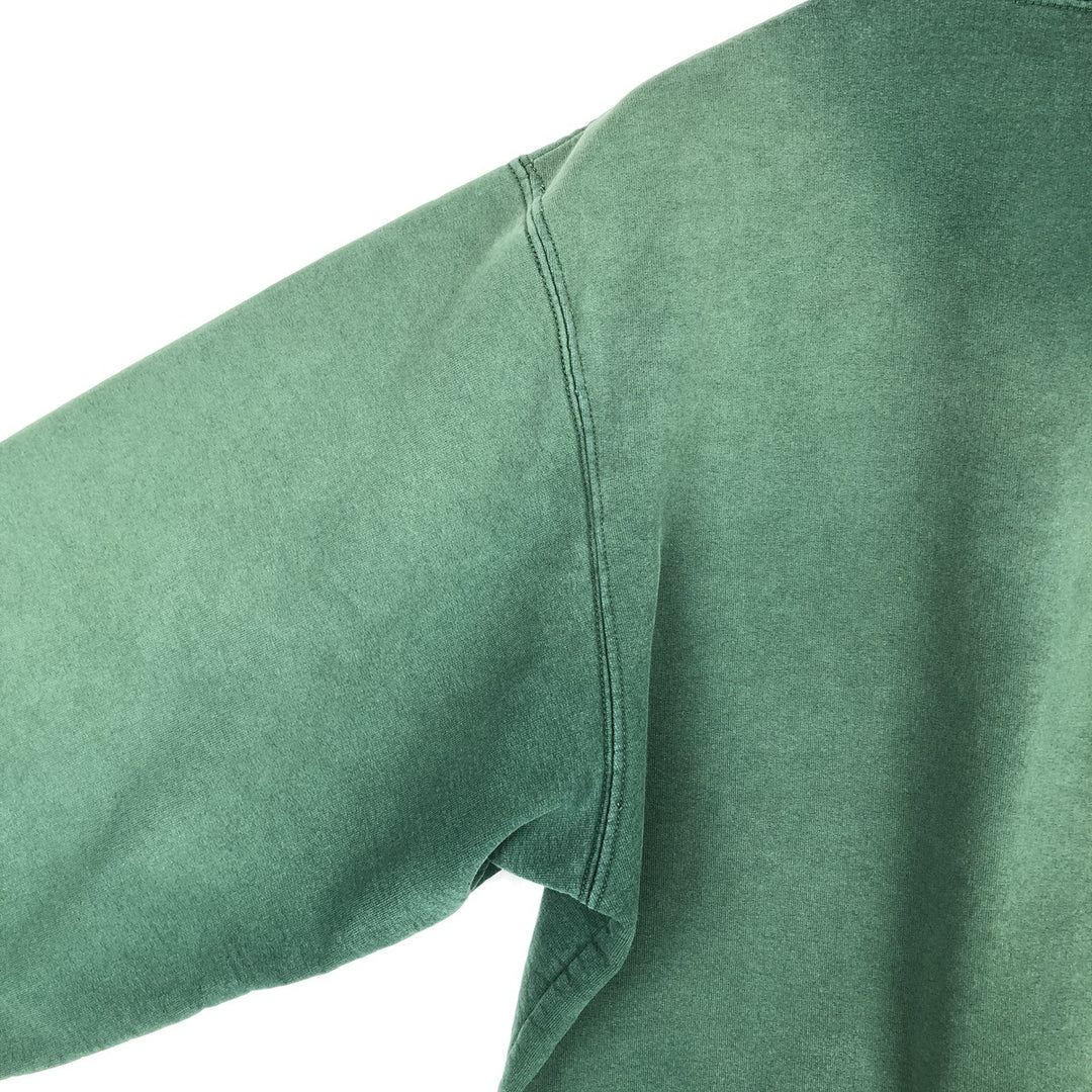 2000'S adidas sweatshirt pullover hoodie, Made in Canada, Men's size M cotton green type Vintage Second Hand