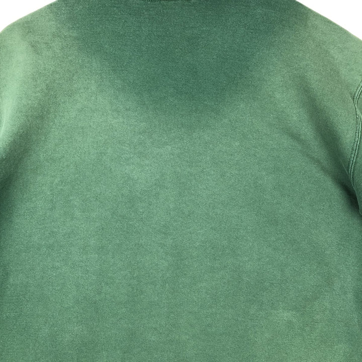 2000'S adidas sweatshirt pullover hoodie, Made in Canada, Men's size M cotton green type Vintage Second Hand