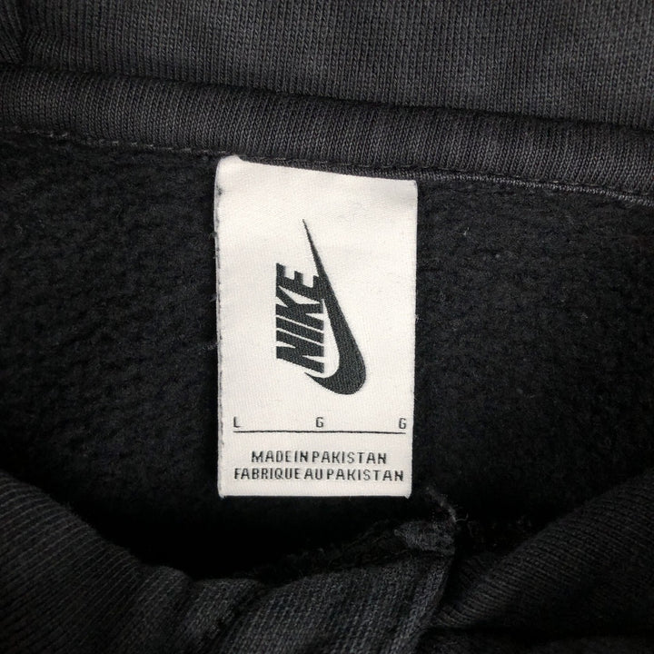 Nike Sweat Pullover Hoodie, Men's Size L cotton black type Vintage Second Hand