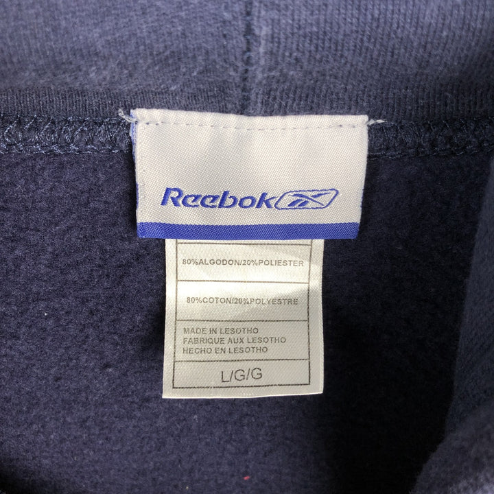 Reebok NFL Tennessee Titans sweatshirt pullover hoodie, men's size L (approx.) cotton navy blue type Vintage Second Hand