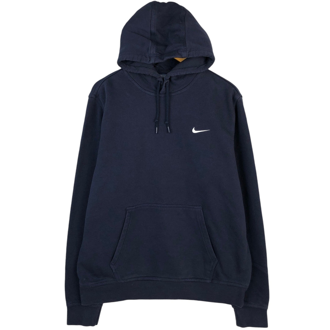 Nike Sweat Pullover Hoodie Men's XL Size cotton navy blue type Vintage Second Hand