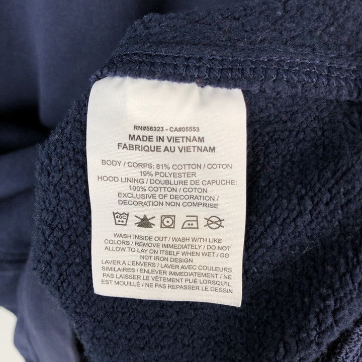 Nike Sweat Pullover Hoodie Men's XL Size cotton navy blue type Vintage Second Hand