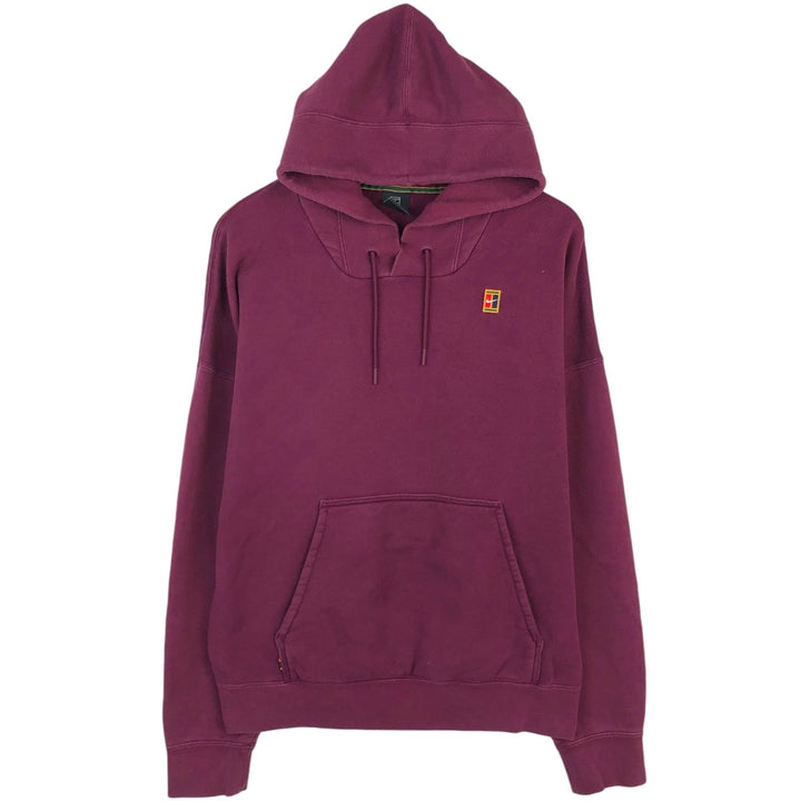 Nike Sweat Pullover Hoodie, Men's Size L cotton wine-red Vintage Second Hand