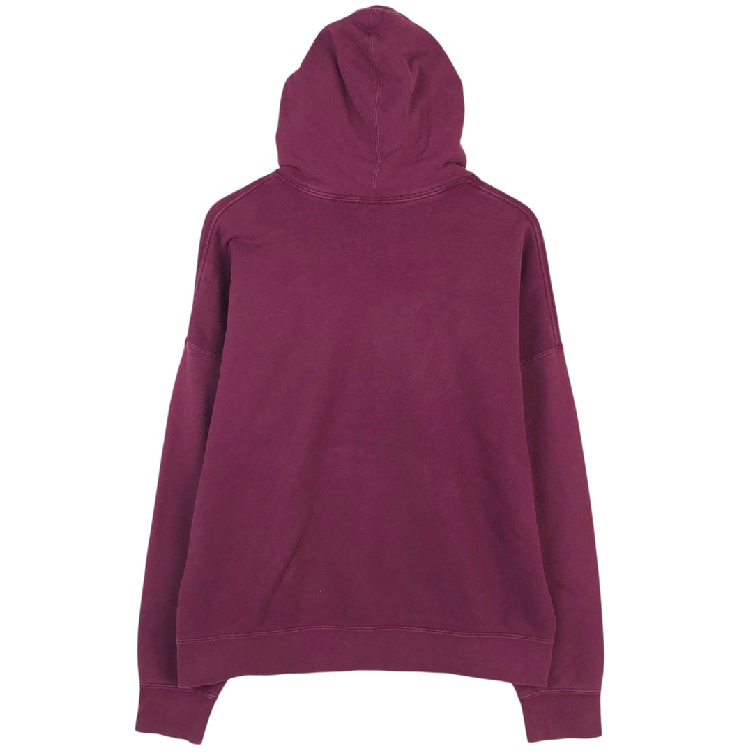 Nike Sweat Pullover Hoodie, Men's Size L cotton wine-red Vintage Second Hand