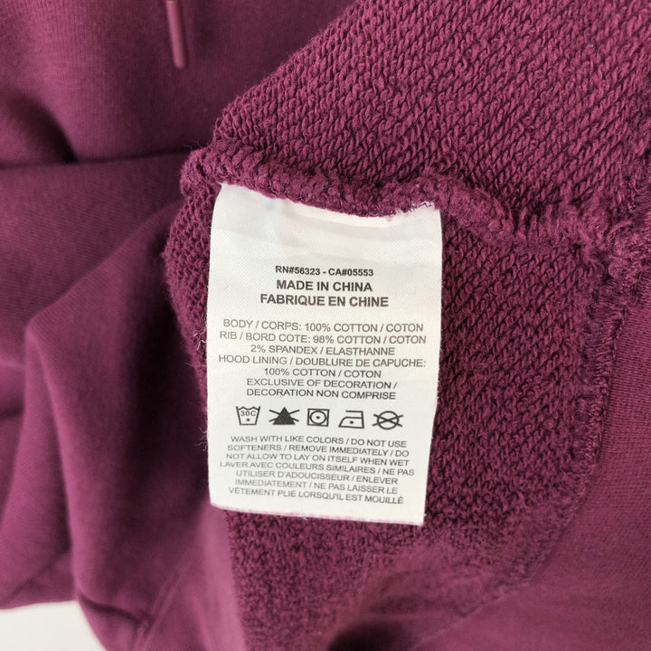 Nike Sweat Pullover Hoodie, Men's Size L cotton wine-red Vintage Second Hand