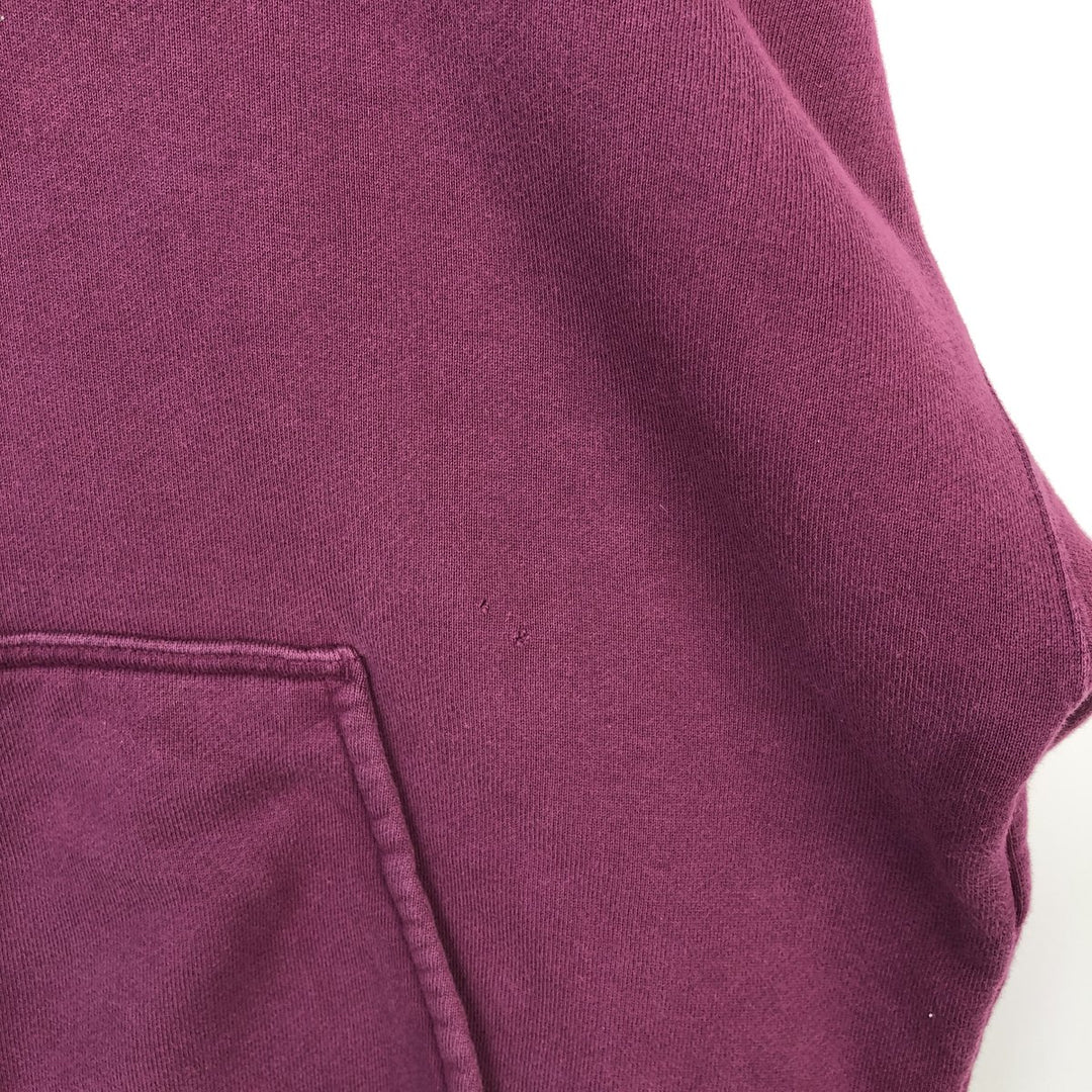 Nike Sweat Pullover Hoodie, Men's Size L cotton wine-red Vintage Second Hand