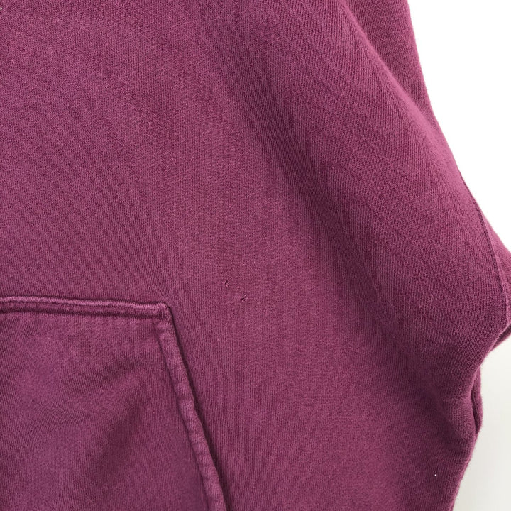 Nike Sweat Pullover Hoodie, Men's Size L cotton wine-red Vintage Second Hand
