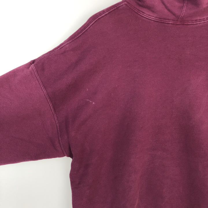 Nike Sweat Pullover Hoodie, Men's Size L cotton wine-red Vintage Second Hand