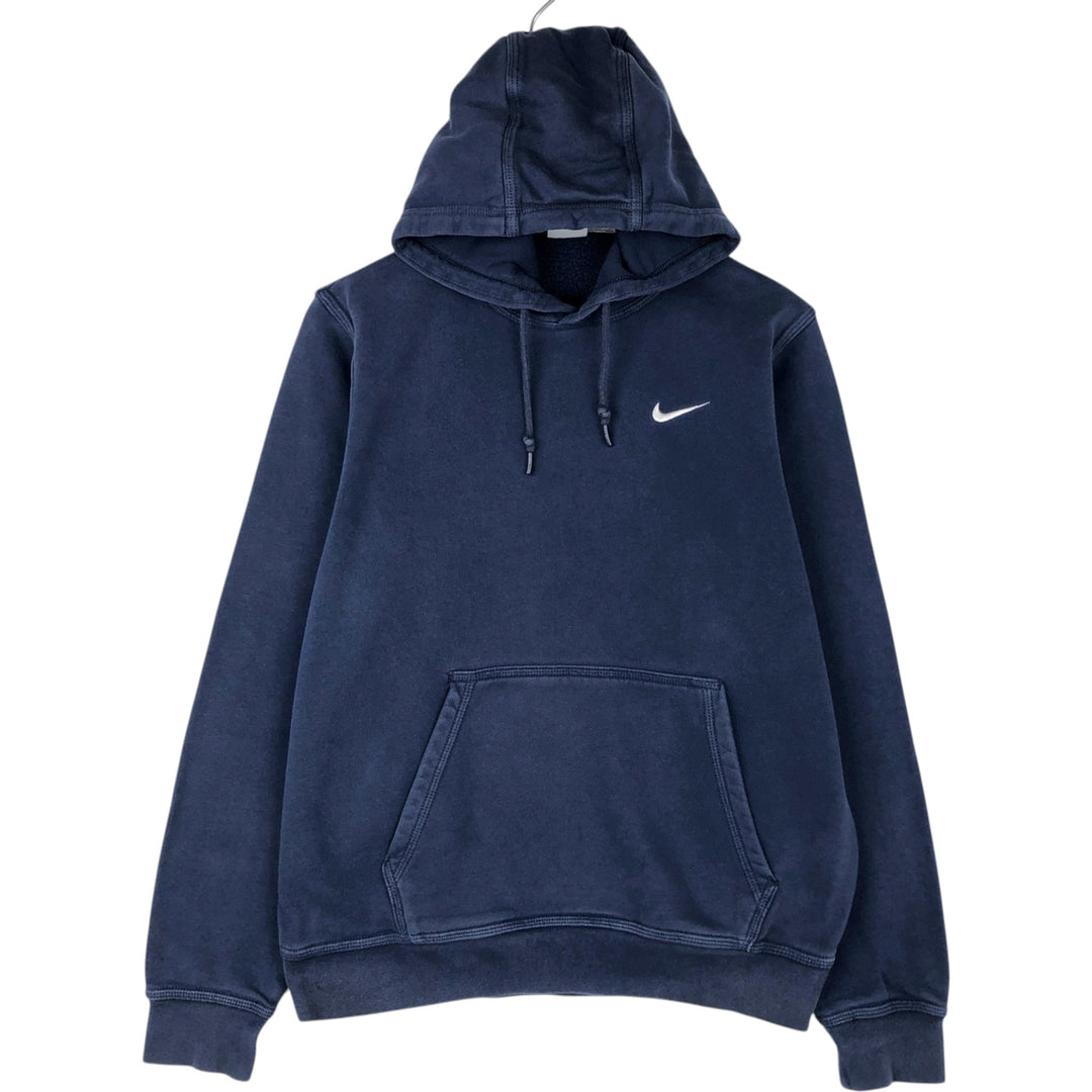 Nike Sweat Pullover Hoodie, Men's Size M cotton navy blue type Vintage Second Hand