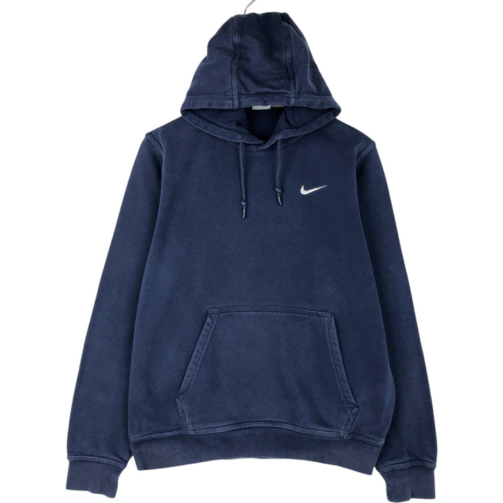 Nike Sweat Pullover Hoodie, Men's Size M cotton navy blue type Vintage Second Hand