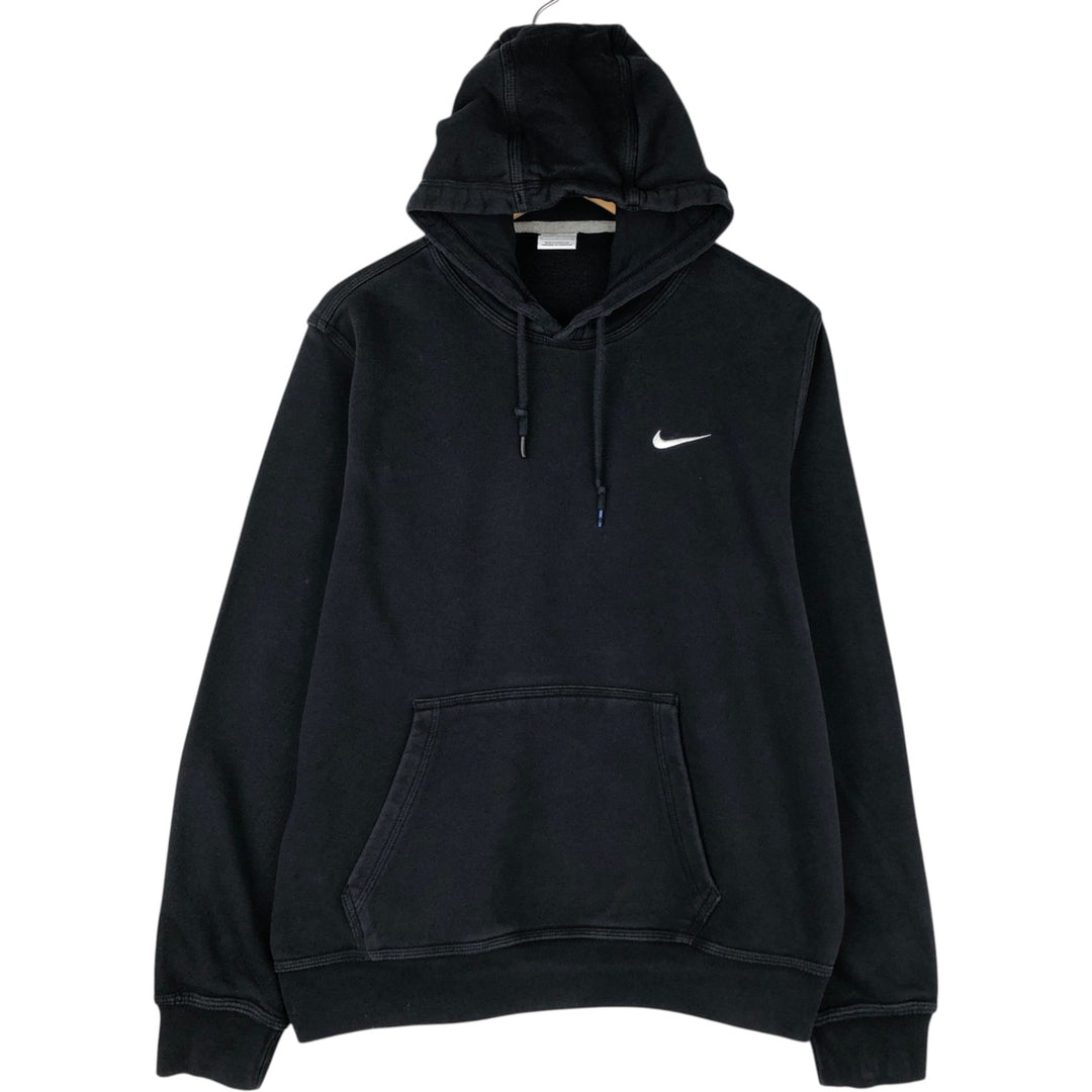 Nike Sweat Pullover Hoodie, Men's Size L cotton black type Vintage Second Hand