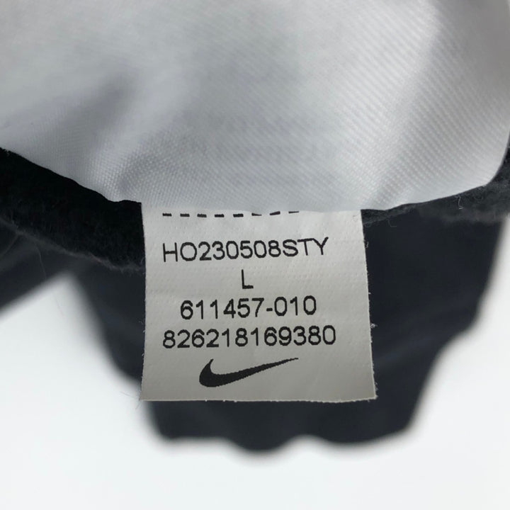 Nike Sweat Pullover Hoodie, Men's Size L cotton black type Vintage Second Hand