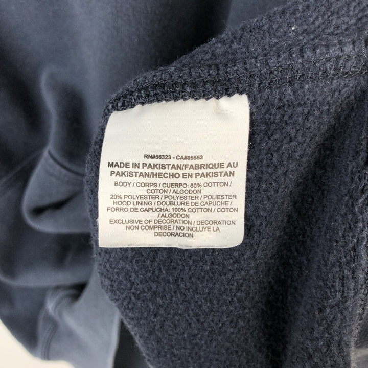 Nike Sweat Pullover Hoodie Men's XL Size cotton navy blue type Vintage Second Hand