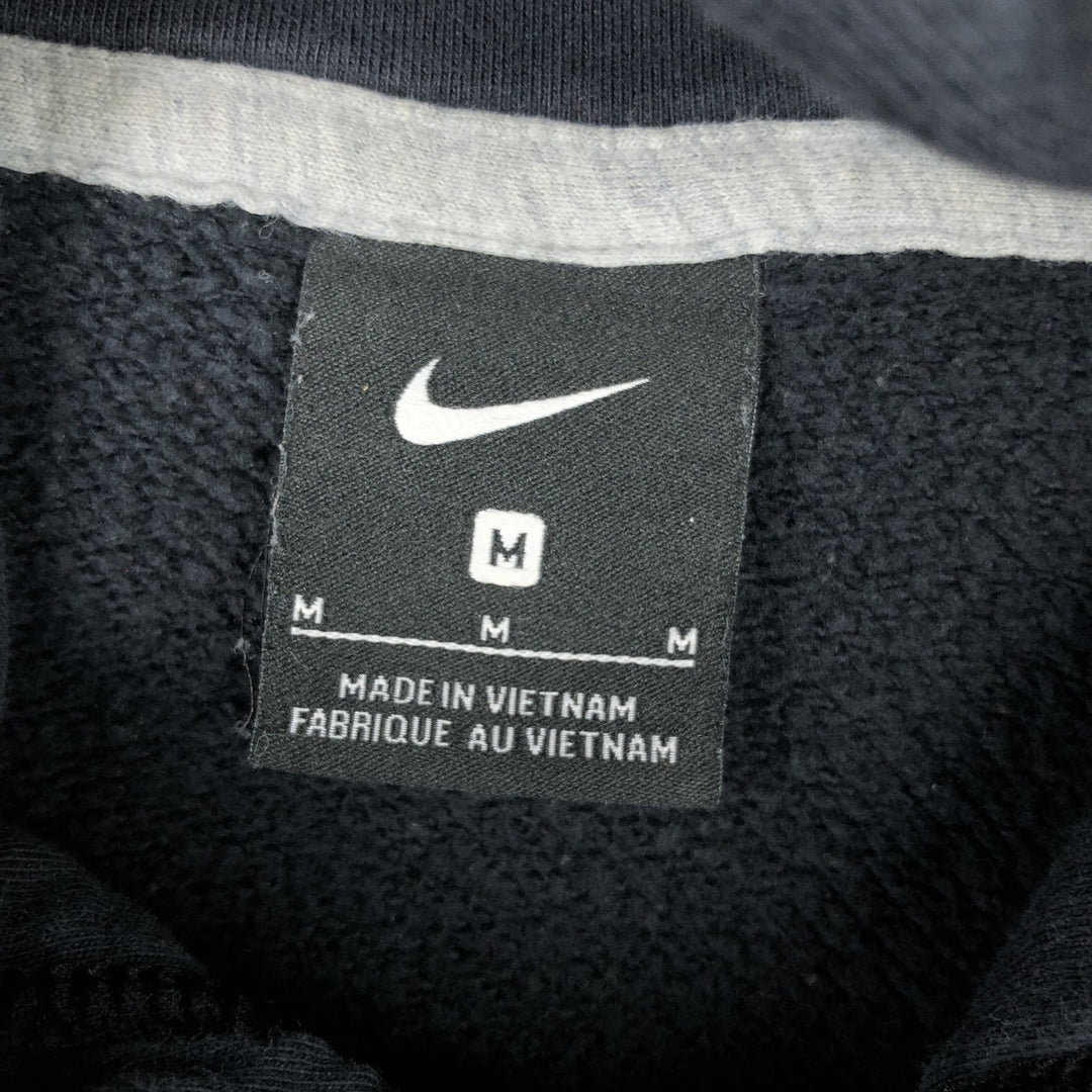 Nike Sweat Pullover Hoodie, Men's Size M cotton black type Vintage Second Hand