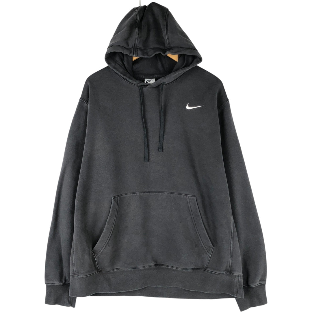 Nike Sweat Pullover Hoodie Men's XL Size cotton Khaki type Vintage Second Hand