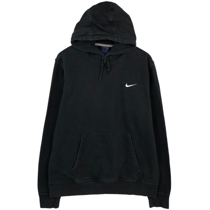 Nike Sweat Pullover Hoodie Men's XL Size cotton black type Vintage Second Hand