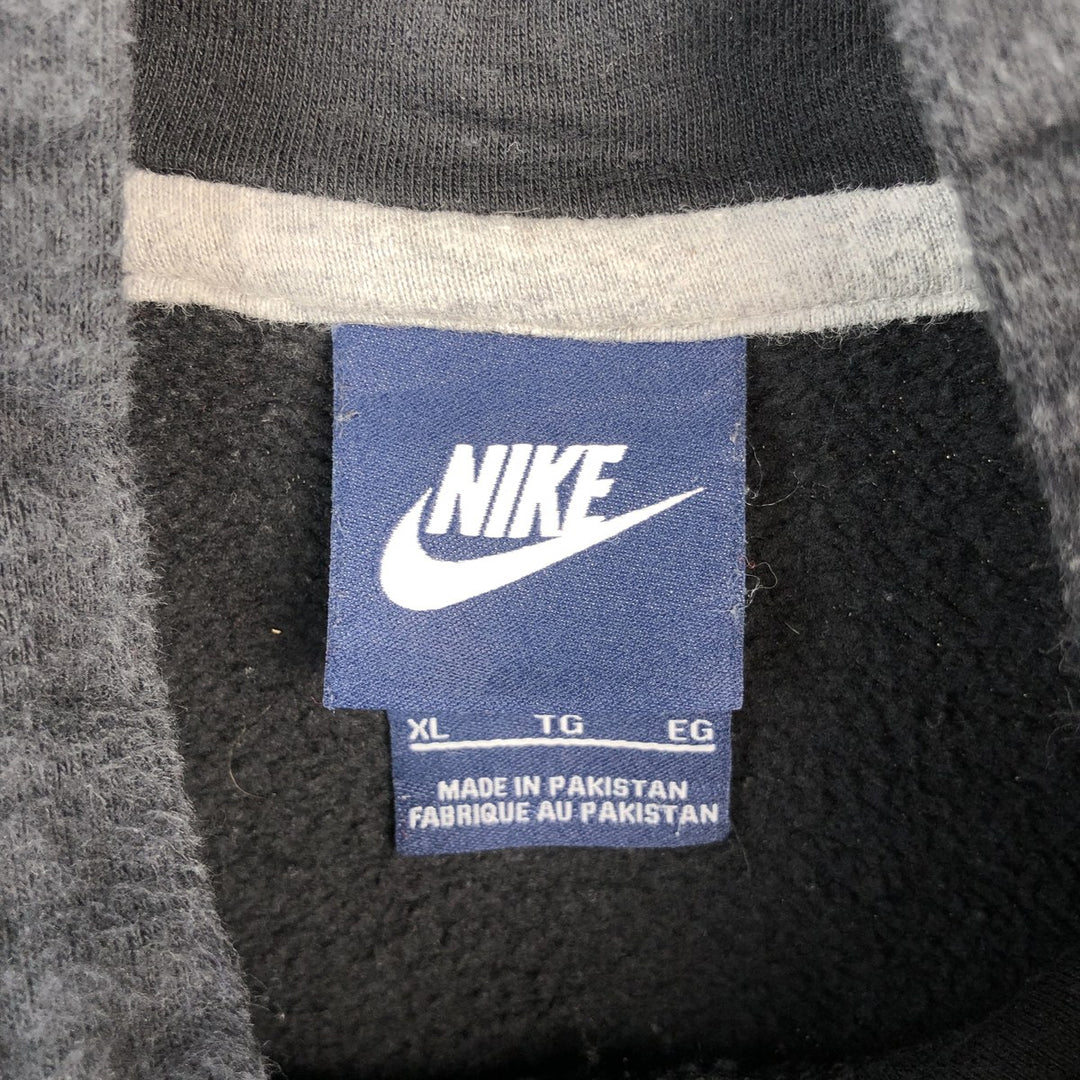 Nike Sweat Pullover Hoodie Men's XL Size cotton black type Vintage Second Hand