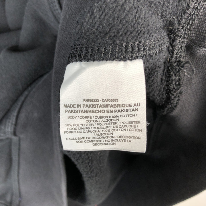 Nike Sweat Pullover Hoodie Men's XL Size cotton black type Vintage Second Hand