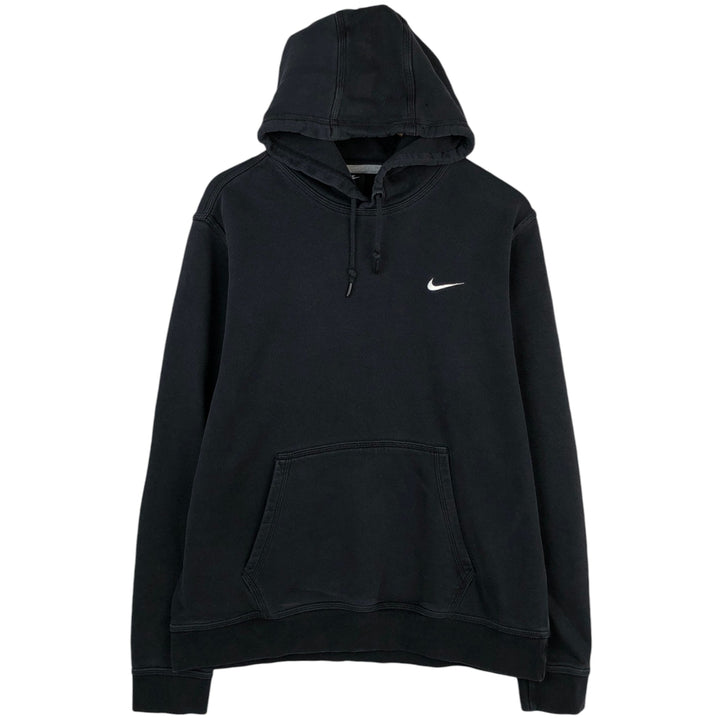 Nike Sweat Pullover Hoodie Men's XL Size cotton black type Vintage Second Hand