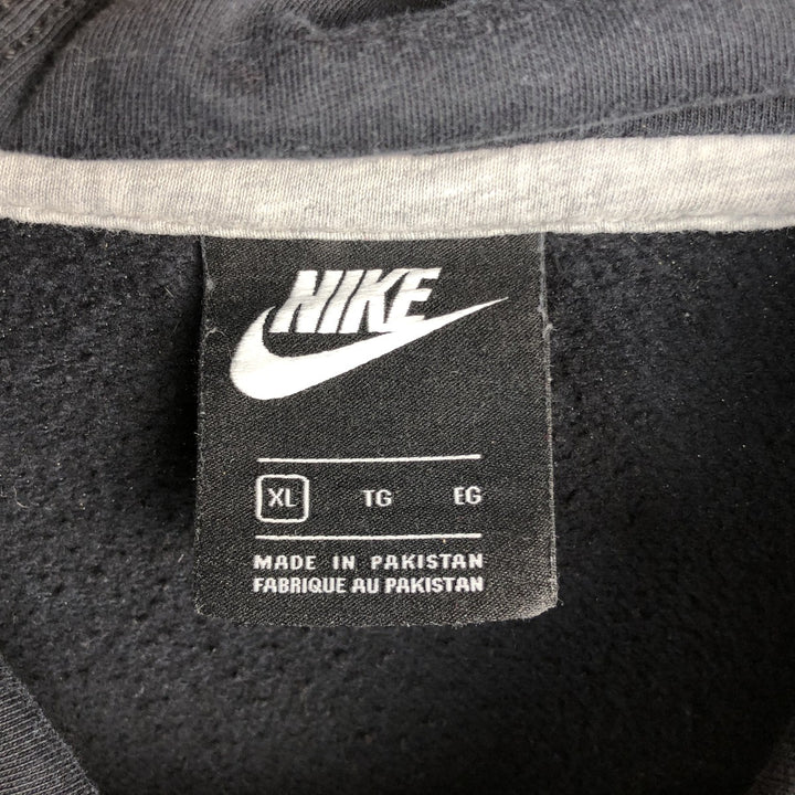 Nike Sweat Pullover Hoodie Men's XL Size cotton black type Vintage Second Hand
