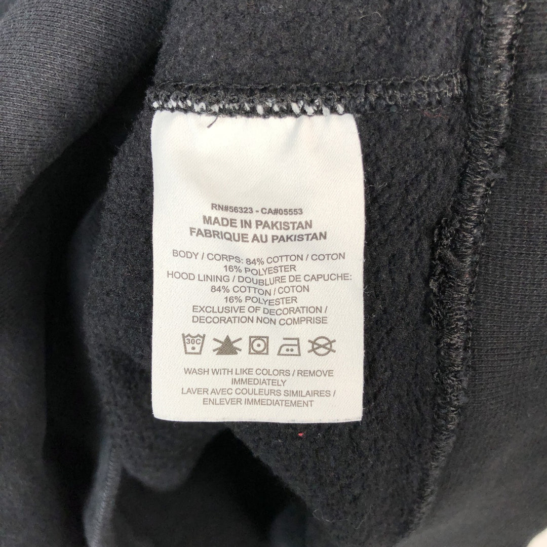 Nike Sweat Pullover Hoodie, Men's Size M cotton black type Vintage Second Hand