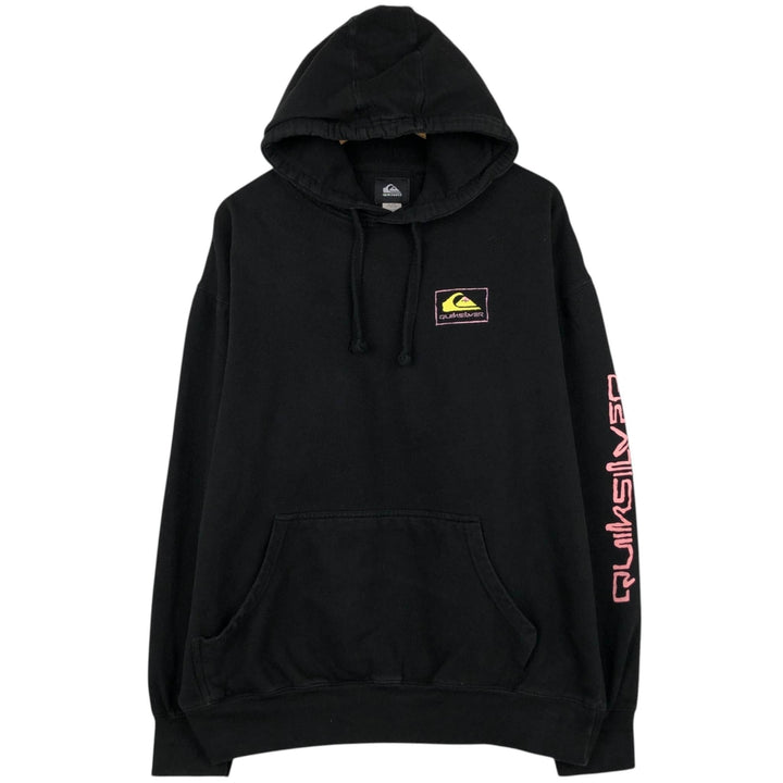 QuikSilver Sweat Pullover Hoodie, Men's Size XL (approx.) cotton black type Vintage Second Hand
