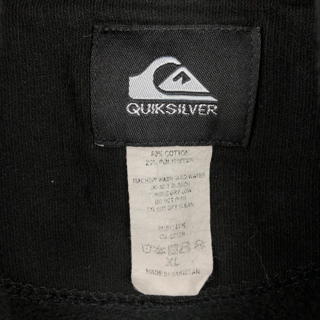 QuikSilver Sweat Pullover Hoodie, Men's Size XL (approx.) cotton black type Vintage Second Hand