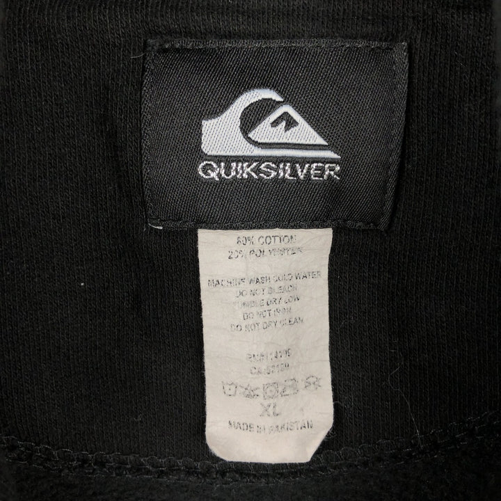 QuikSilver Sweat Pullover Hoodie, Men's Size XL (approx.) cotton black type Vintage Second Hand
